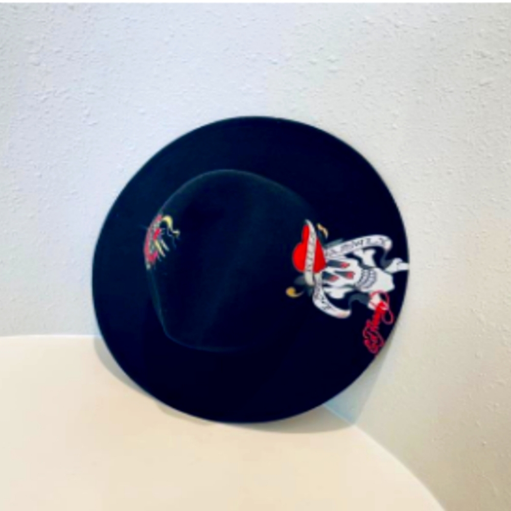 Vintage Ed Hardy Love Kills Slowly Skull & Dragon Hat